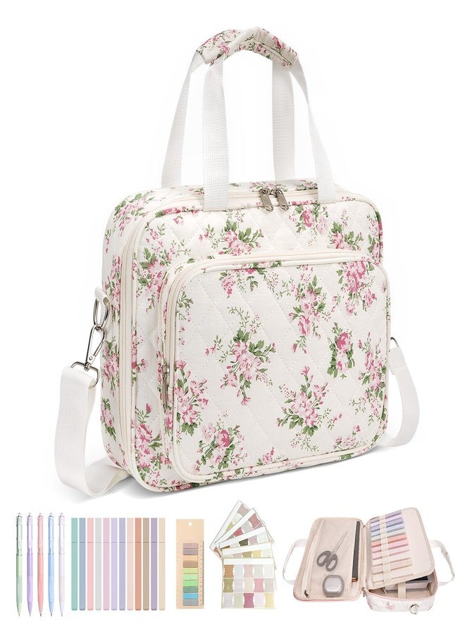 honitty Bible Bag, Bible Cover Case for Women, Quilted Bible Cover with Shoulder Strap, Bible Bags for Women Organizer - Image 1