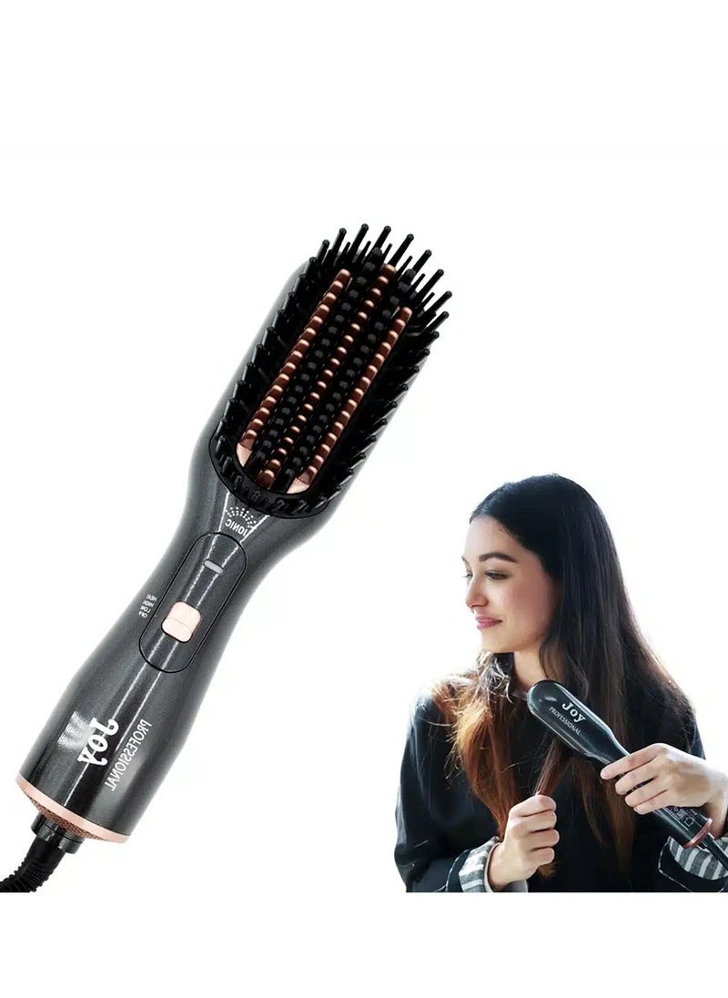 JOY CARE 3-in-1 Hair Styling Brush – Ionic Hair Dryer, Straightener & Volumizing Styler with Ceramic Tourmaline Technology, Adjustable Heat, Fast Drying, Anti-Frizz Control & Auto Shut-Off – Salon-Perfect Blowouts at Home or On the Go - Image 3