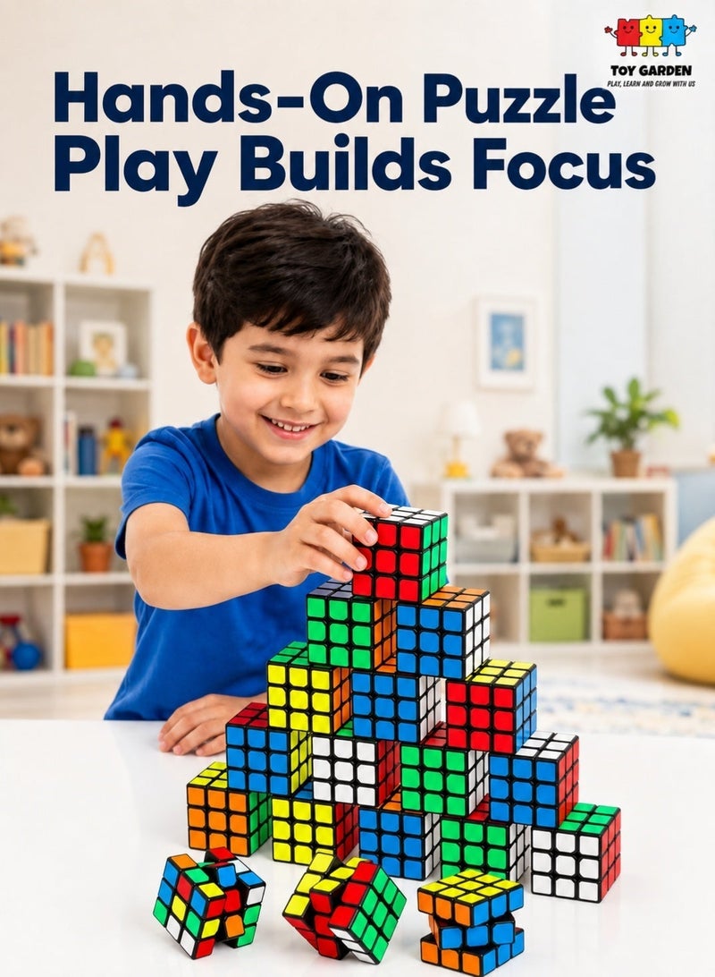 TOY GARDEN Mini Cube Puzzle for Kids – 20-Pack Brain Teaser Set, Fun and Educational Toy for Boys & Girls - Image 1