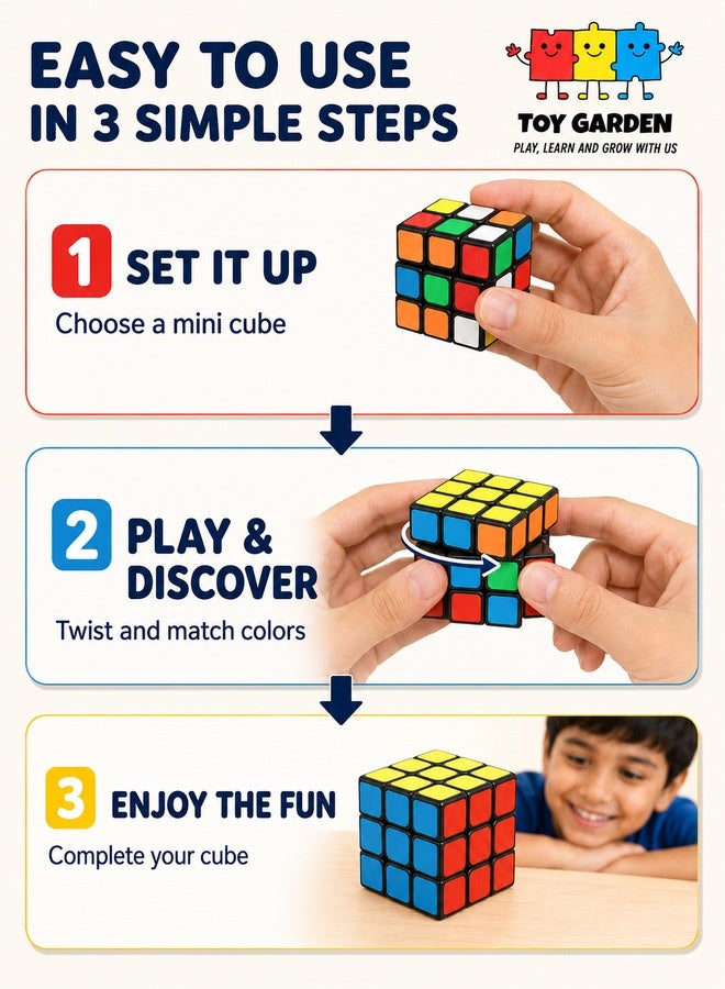 TOY GARDEN Mini Cube Puzzle for Kids – 20-Pack Brain Teaser Set, Fun and Educational Toy for Boys & Girls - Image 5