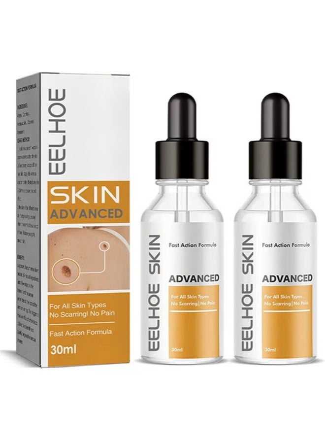 إيلهو مزيل الثآليل، إزالة سريعة المفعول للرجال والنساء، مناسب للثآليل الأخمصية، الثآليل الشائعة، الثآليل المسطحة، الذرة (قطعتان) - Image 1