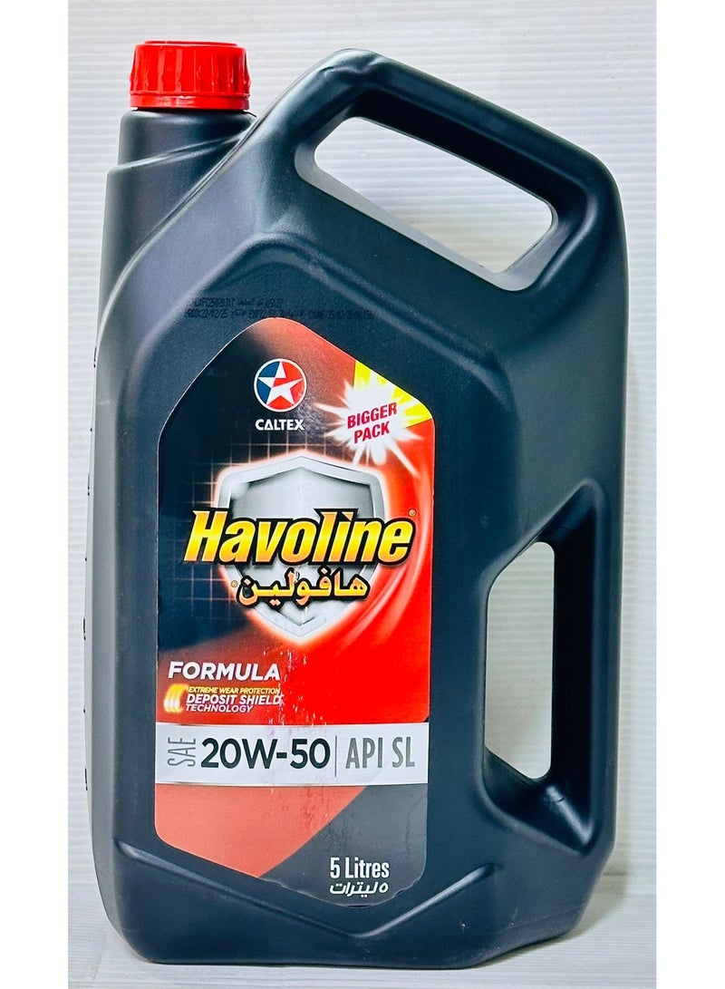 Caltex Engine Oil 20W50 5ltr - Image 1