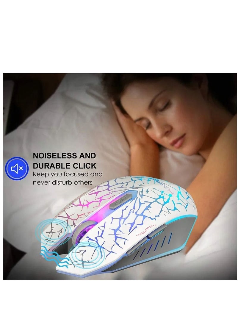 هينغ ماوس ألعاب سلكي USB 2400 نقطة في البوصة قابل للتعديل أزرار جانبية أوضاع إضاءة فأرة ألعاب سلكية مريحة لأجهزة الكمبيوتر المحمول Mac Windows Gamers - Image 3