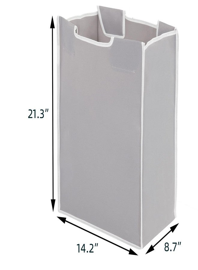 STORAGE MANIAC 2 Pack Laundry Sorter Replacement Bags, No Hangers, Laundry Hamper Cart Removable Replacement Bags, Laundry Storage Organizer Replacement Bags, Gray - Image 2