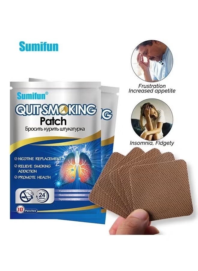 سوميفون الإقلاع عن التدخين التصحيح ، وقلع التوقف عن التدخين الخطوة 1 - 10 بقع ، ملصقات سهلة وفعالة لمكافحة التدخين - أفضل منتج للإقلاع عن التدخين - Image 1