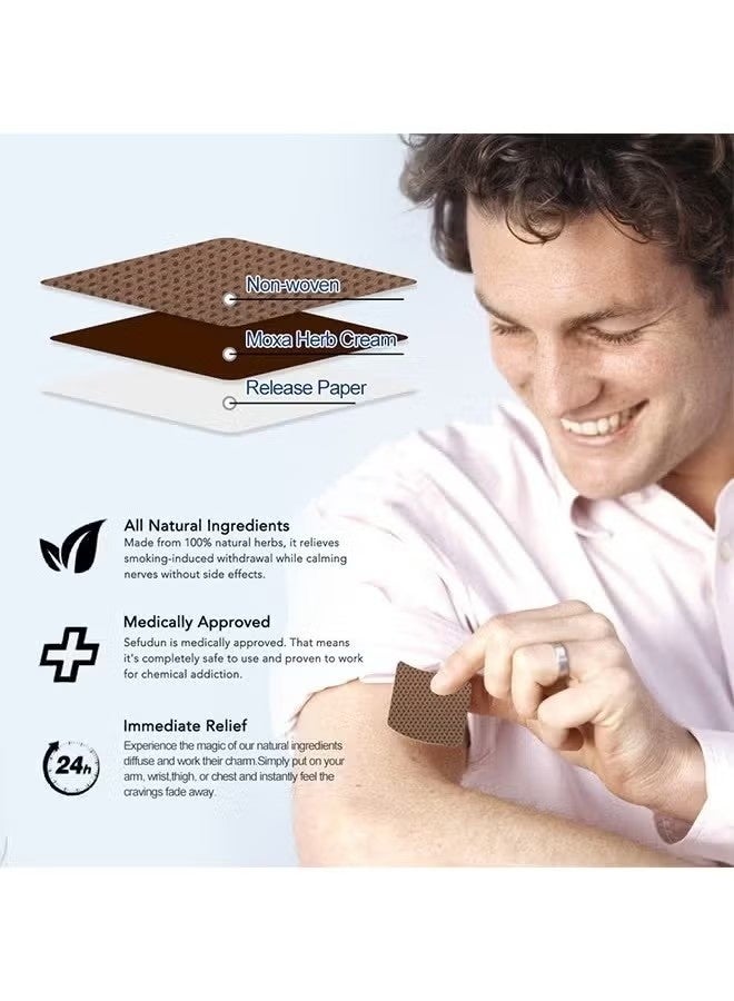سوميفون الإقلاع عن التدخين التصحيح ، وقلع التوقف عن التدخين الخطوة 1 - 10 بقع ، ملصقات سهلة وفعالة لمكافحة التدخين - أفضل منتج للإقلاع عن التدخين - Image 3