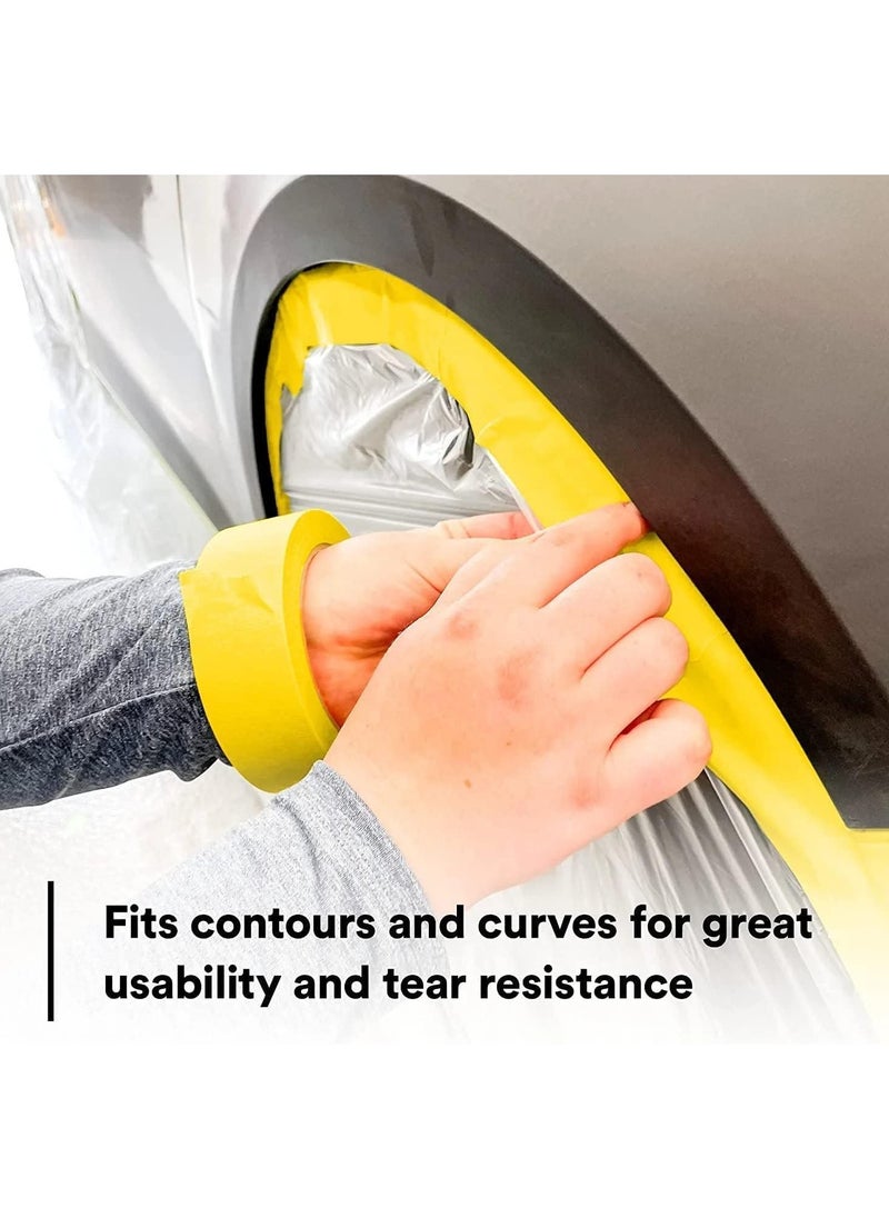 MARKQ [36 Rolls] Automotive Masking Tape [1 inch x 20 yards] Refinish Auto Body Paint Tape for Cars Vehicles Auto Paint Supplies  - Image 5