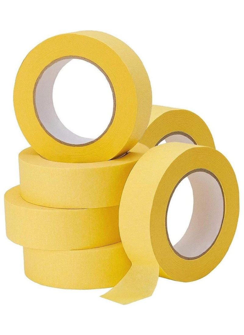 MARKQ [36 Rolls] Automotive Masking Tape [1 inch x 20 yards] Refinish Auto Body Paint Tape for Cars Vehicles Auto Paint Supplies  - Image 3