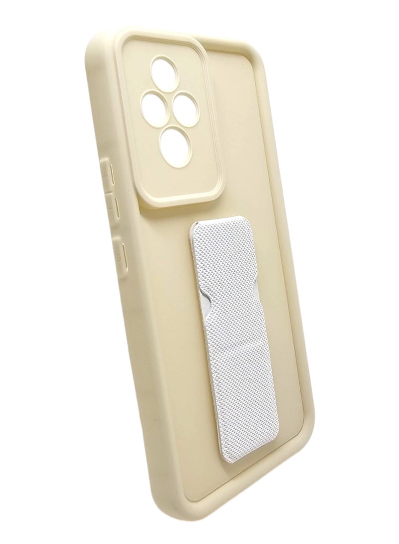 Silicone Back Cover With Holder For Honor 200 - Beige - Image 2