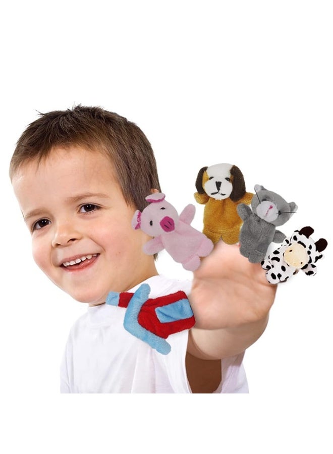 RIY 10Pcs Story Time Finger Puppets - Old Macdonald Had A Farm Educational Puppets Easter Basket Stuffers - Image 2