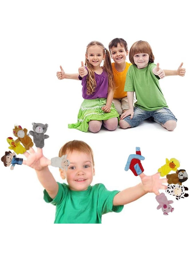 RIY 10Pcs Story Time Finger Puppets - Old Macdonald Had A Farm Educational Puppets Easter Basket Stuffers - Image 5