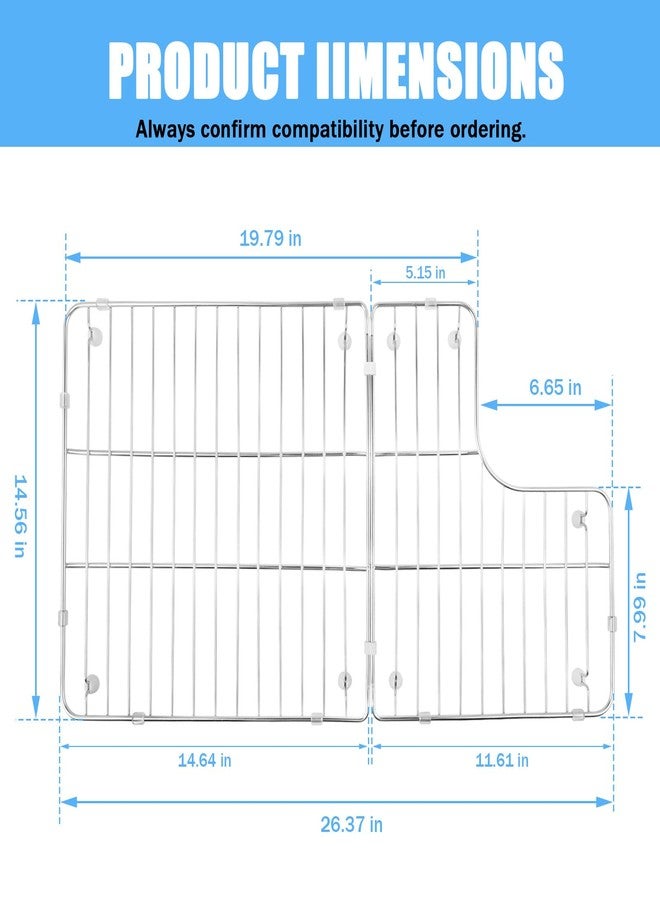 MEKILYN K-6449-ST Kitchen Sink Rack, 26.18'' x 14.76'' for Kohler Whitehaven K-5826 and K-5827 Sink - Image 3