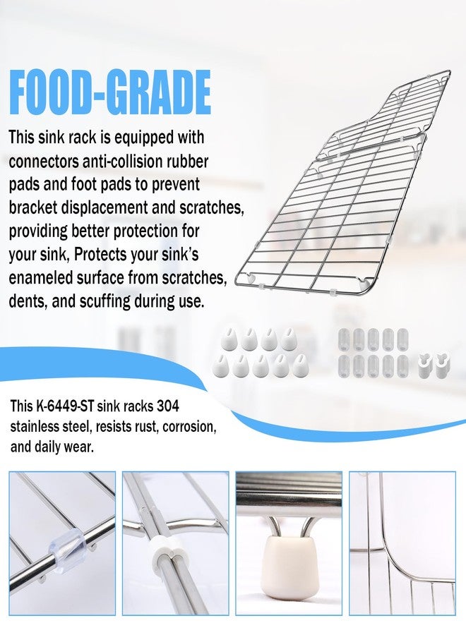 MEKILYN K-6449-ST Kitchen Sink Rack, 26.18'' x 14.76'' for Kohler Whitehaven K-5826 and K-5827 Sink - Image 4