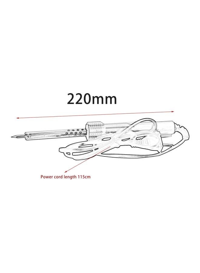 NIBEMINENT Electric Soldering Iron Welding Gun Blue/Silver 220mm - Image 4