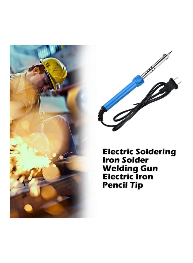 NIBEMINENT Electric Soldering Iron Welding Gun Blue/Silver 220mm - Image 5