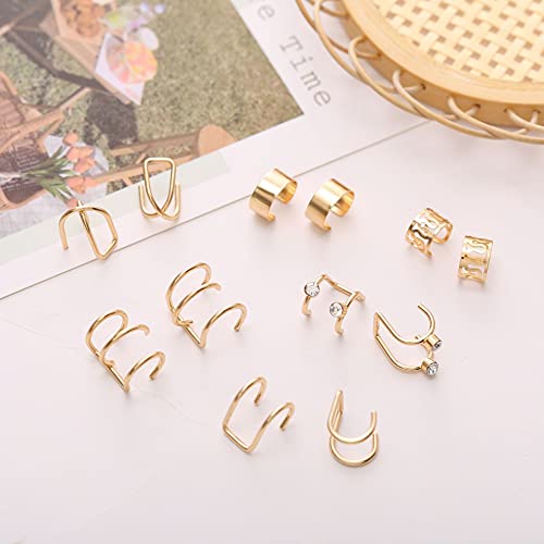 vfruua 24 Pcs Gold Silver Hair Braids Dreadlock Non-Piercing Ear Clip Beard Beads Cuffs Clip Hair for Women Men Hair Accessories Styling Jewelry Tools - Image 5