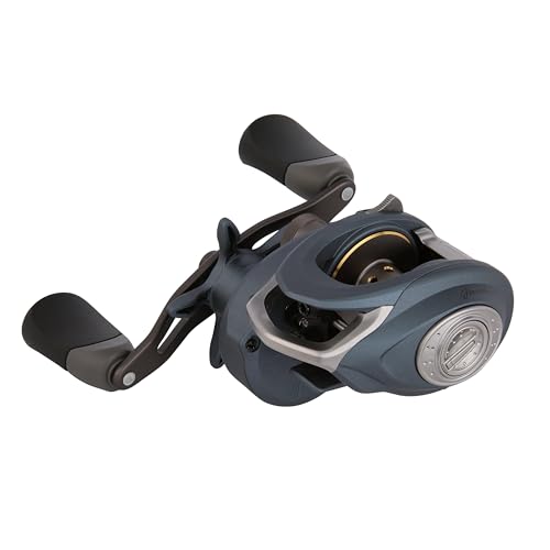Pflueger President Baitcast Low Profile Reel Freshwater Fishing Reel Right Handle Position Graphite Construction Multi Disc Star Drag System - Image 1