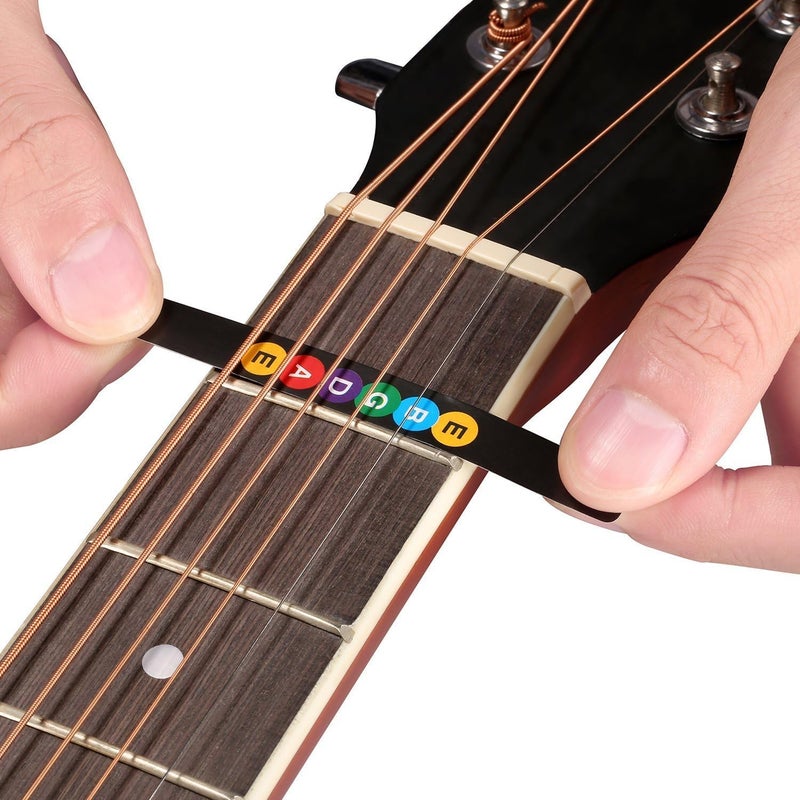 Koldot Fretboard Stickers - Acoustic & Bass Guitar Note & Chord Stickers - Fret Map for Kids & Beginners - 2PC - Image 3