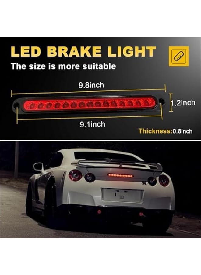 BWSJ 2  Trailer Brake Tail Lights Bar, LED Stop Turn Tail Light Assembly Third Brake Bar Strip Rear Marker Light, Brake Stop Turn Signal Light Assembly for Truck Trailer Bus Van RV ATV Offroad - Image 2