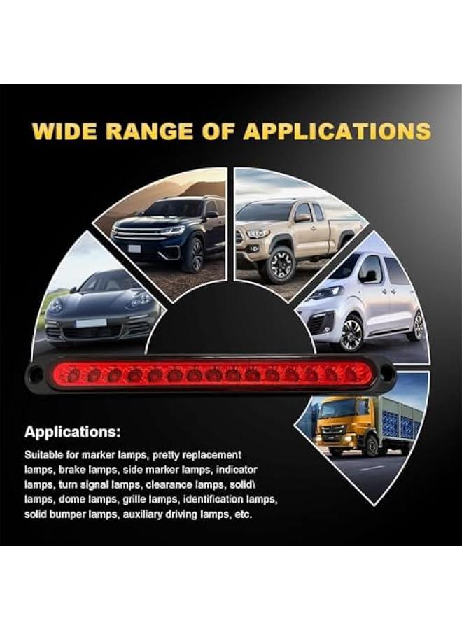BWSJ 2  Trailer Brake Tail Lights Bar, LED Stop Turn Tail Light Assembly Third Brake Bar Strip Rear Marker Light, Brake Stop Turn Signal Light Assembly for Truck Trailer Bus Van RV ATV Offroad - Image 4