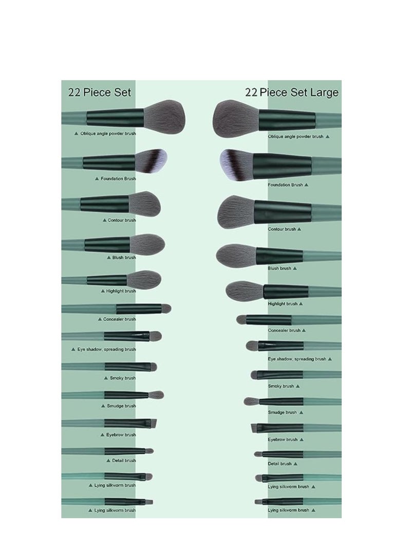 ORiTi مجموعة فرش المكياج من ORiTi، مكونة من 13 قطعة، فرشاة الأساس، فرشاة ظلال العيون، مجموعة فرش المكياج - Image 3