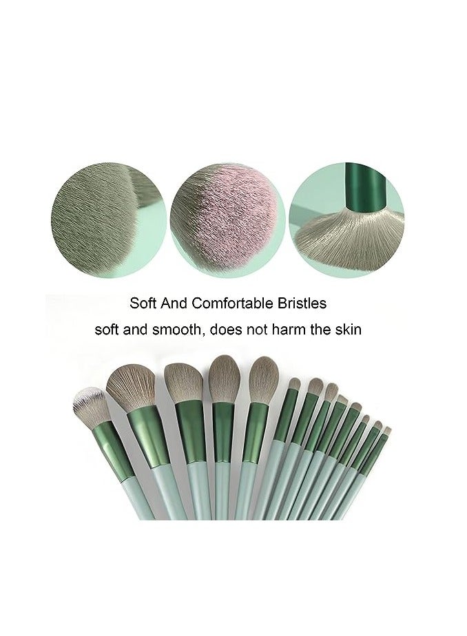 ORiTi مجموعة فرش المكياج من ORiTi، مكونة من 13 قطعة، فرشاة الأساس، فرشاة ظلال العيون، مجموعة فرش المكياج - Image 1