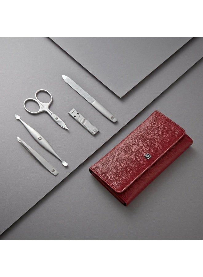 Zwilling Classic Inox 5 Piece Manicure Case Red 1unit - Image 2