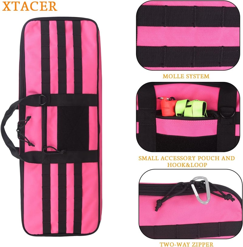 XTACER Tactical Bow Case MOLLE Recurve Takedown Bow Case Fully Padded Case - Image 2