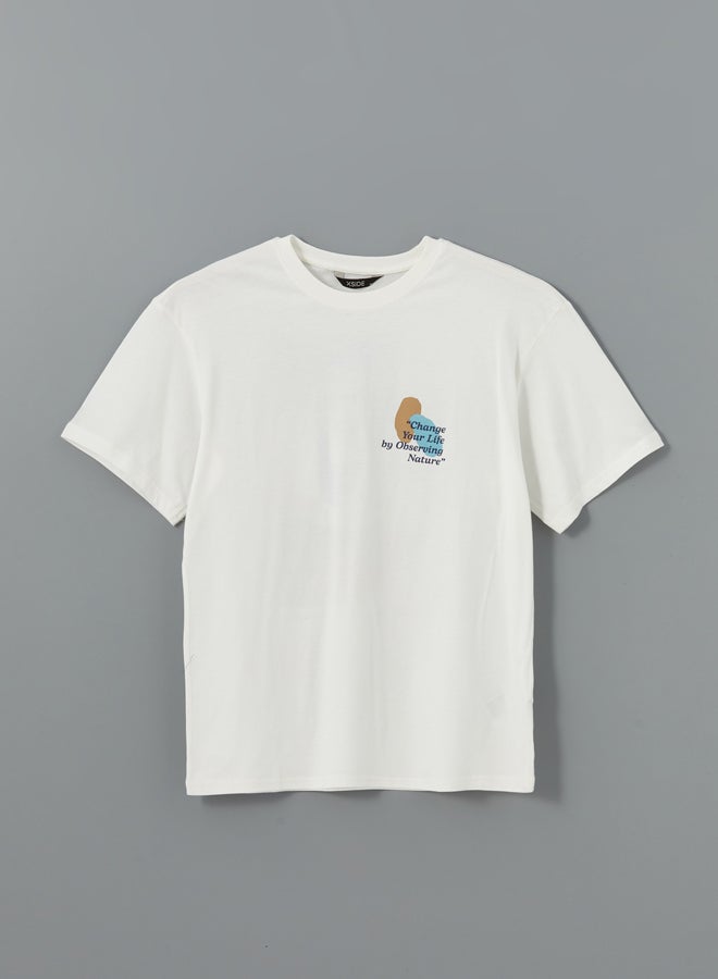 LC WAIKIKI Crew Neck Short Sleeve Printed Combed Cotton Men's T-shirt  - Image 5