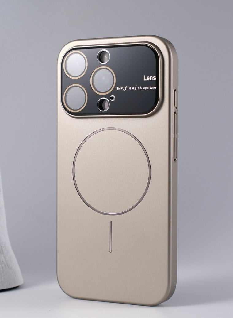 iPhone 16 Pro Max PC Hard Case with Matte Magnetic Charging and Full Lens Protector