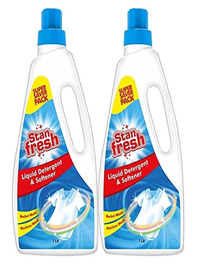 Stanfresh Liquid Detergent & Softener - 1Ltr (Pack of 2)