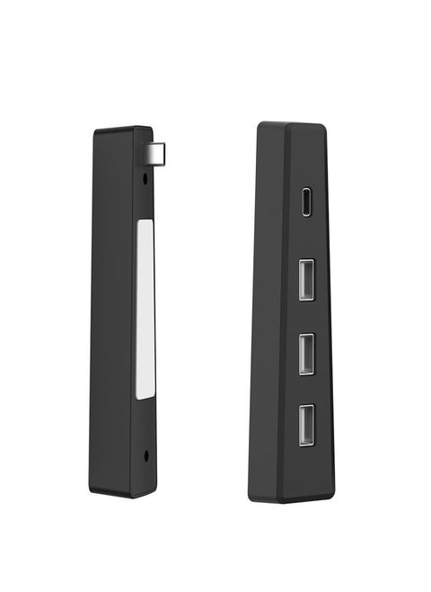 USB Hub for PS5 Slim Console External USB Expansion Hub Splitter Charger Extender Compatible with Sony Playstation 5 Slim Gaming Accessories