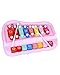 Liyujuping 2 in 1 Piano Xylophone for Toddlers 8 Multicolored Cause and Effect Toys Baby Xylophone Musical Instrument Toy Piano for ToddlersPink - Image 2