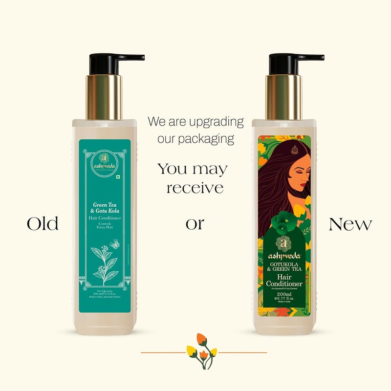 Ashpveda Gotu Kola Green Tea Hair Conditioner Nourishing Moisturizing Ayurvedic Formula Promotes Healthy SilkySmooth Hair Natural Ingredients for Dandruff Frizz Control100 ml - Image 2
