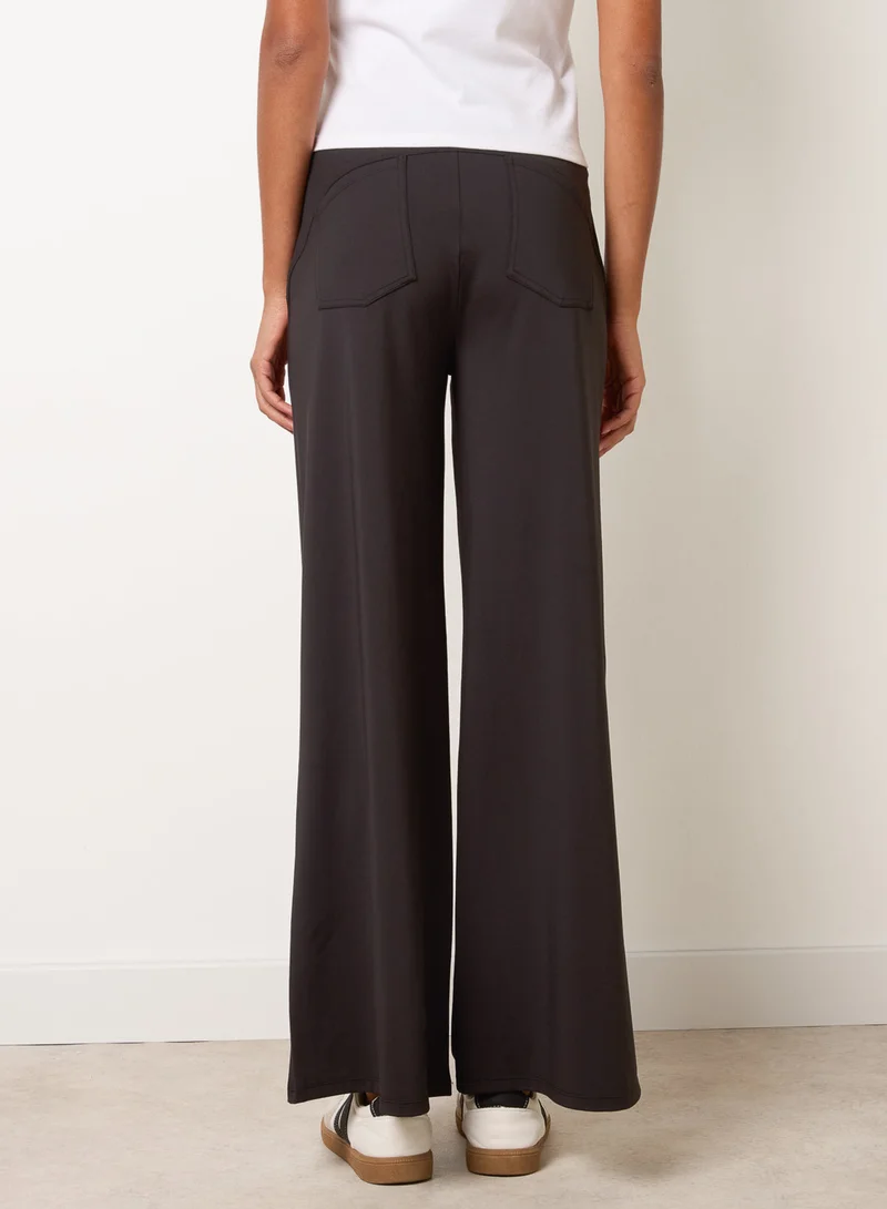 بلو فانيلا Wide Leg Soft Touch Trousers With Stretch