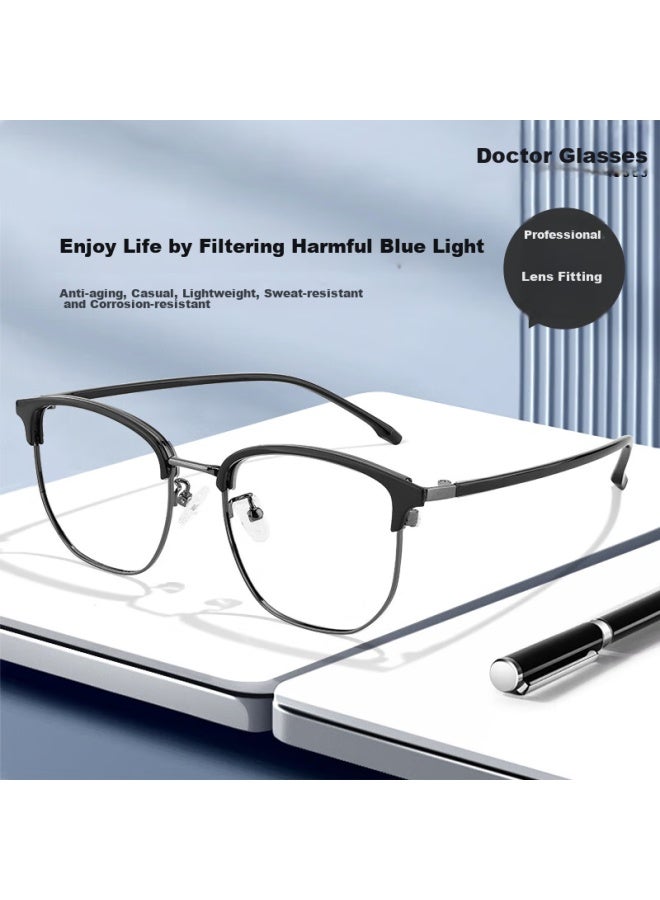 Oona Ouna Reading Gl For Men And Women, High-definition Anti-blue Light Anti-radiation Gl For Elderly, Black Frame - Image 1