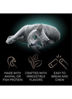 Sheba Sheba Meaty Tender Sticks Soft Cat Treats with Chicken, Tuna Flavor, and Salmon Flavor, 0.14 oz., 40 Count  - Image 4