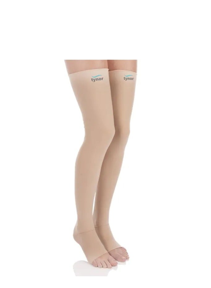 Tynor Medical Compression Stocking Thigh High Class 2 (Pair) I 70 - Image 1