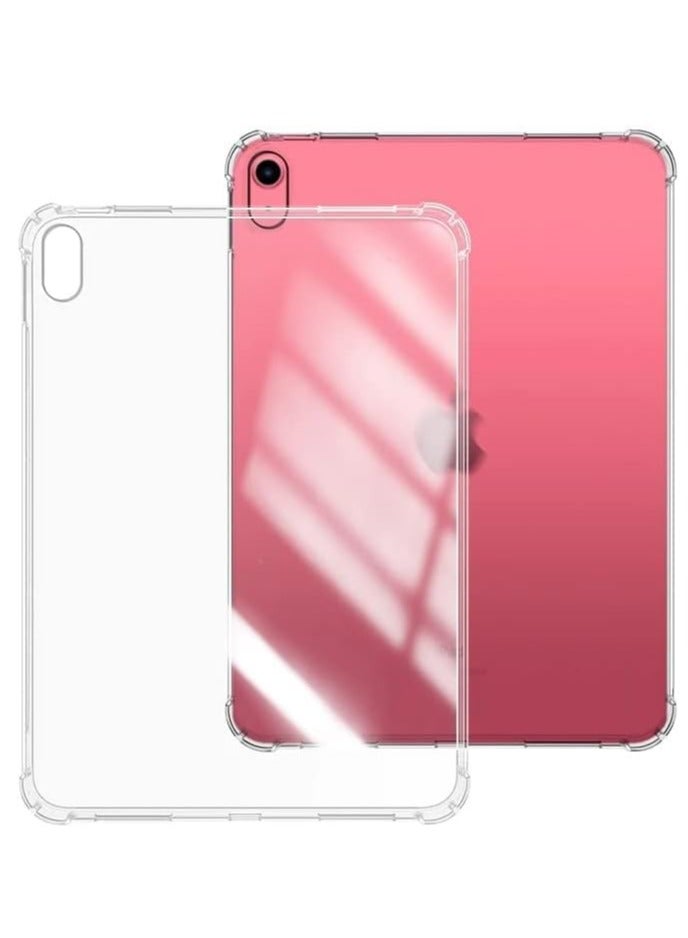 MIGOFAST iPad (A16) 11th Generation 2025 Clear Case Slim Lightweight Back Transparent Soft Cover with Soft Silicone Raised Edge for iPad A16 / 11 th 10.9" - Clear - Image 1