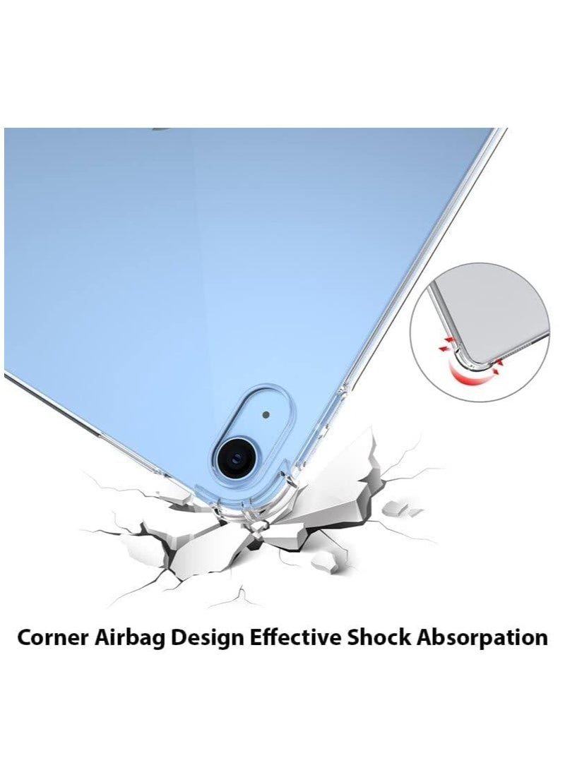 MIGOFAST iPad (A16) 11th Generation 2025 Clear Case Slim Lightweight Back Transparent Soft Cover with Soft Silicone Raised Edge for iPad A16 / 11 th 10.9" - Clear - Image 2