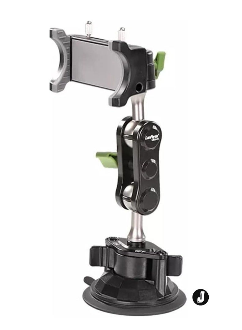 JAJEEK "Universal Phone Holder with 360° Rotating Arm and Extra Strong Suction Cup" - Image 1