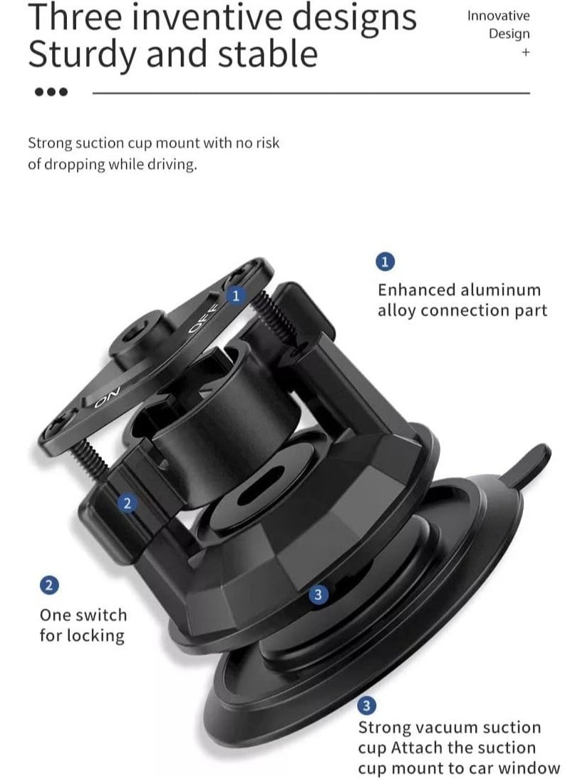 JAJEEK "Universal Phone Holder with 360° Rotating Arm and Extra Strong Suction Cup" - Image 5