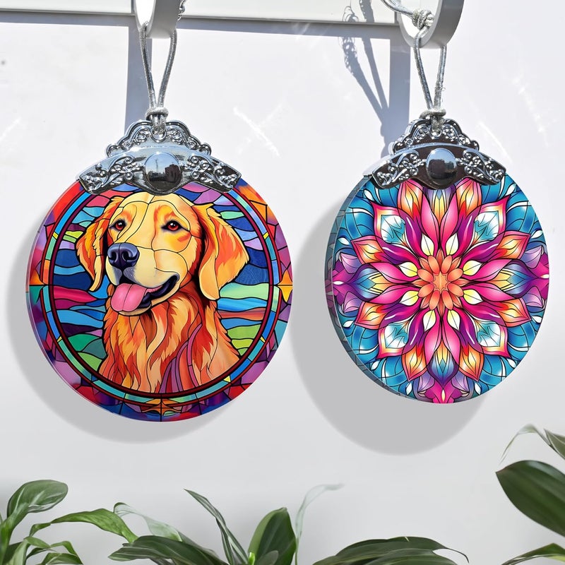 Jocidea Golden Retriever Glass Ornament, Christmas Decor, Holiday Decorations and Xmas Gifts Ideas - Image 4