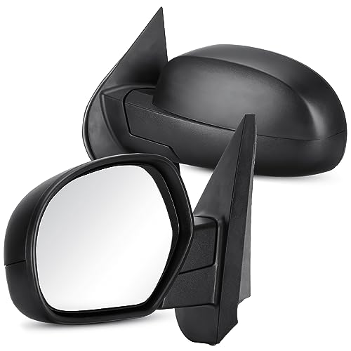 ILONPA Towing Mirrors Rear View Mirrors fit for 2007 2008 2009 2010 2011 2012 2013 Chevy Avalanche Silverado Suburban GMC Sierra 1500 1500 2500 3500 Tahoe Yukon XL 1500 2500 Power Heated Side Mirror - Image 1