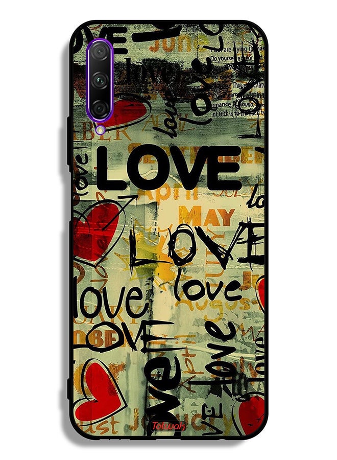 Tolwak Huawei Y9s Protective Case Cover Love Tags - Image 2