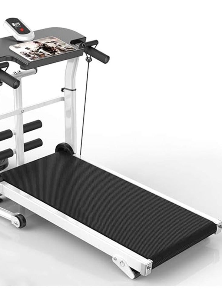 إن كي أكس جهاز جري قابل للطي 3 في 1، سعة تحميل 150 كجم، جهاز لياقة بدنية منزلي فائق الهدوء مع وظائف الجري والالتواء والجلوس - Image 1