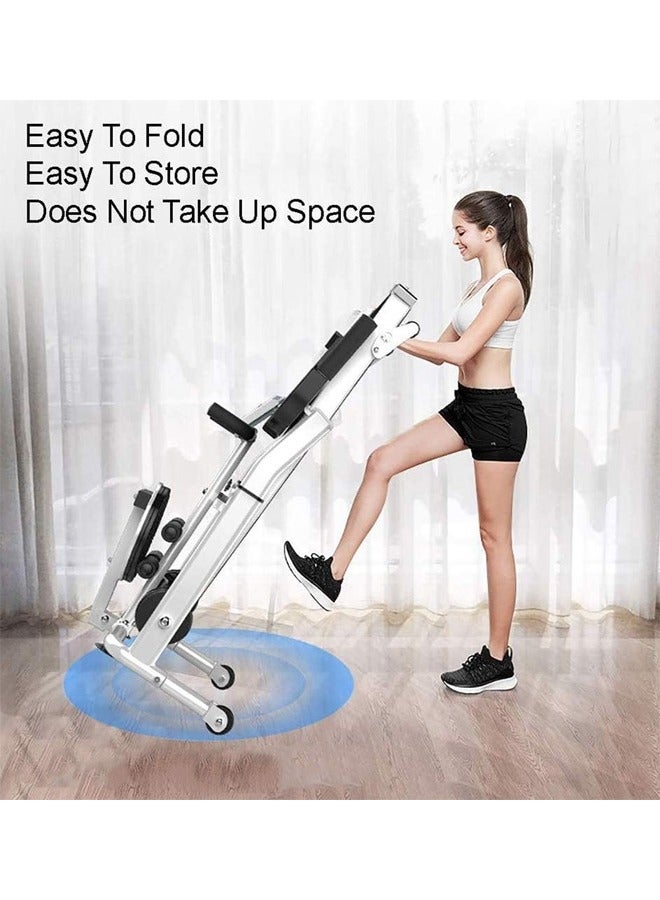 إن كي أكس جهاز جري قابل للطي 3 في 1، سعة تحميل 150 كجم، جهاز لياقة بدنية منزلي فائق الهدوء مع وظائف الجري والالتواء والجلوس - Image 5