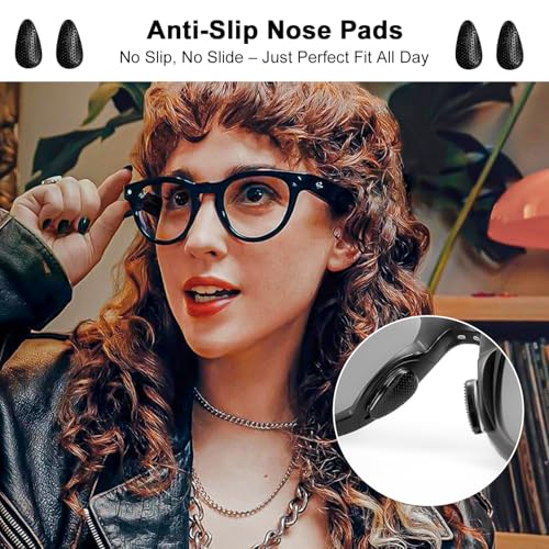 Tyasoleil Smart Glasses Accessories Kit,10 Lens Cleaning Wipes, 6 Pairs Silicone Nose Pads, Adjustable Anti-Drop Lanyard – Compatible with for Ray-Ban Meta Wayfarer/Headliner/Skyler/Meta Oakley HSTN - Image 2