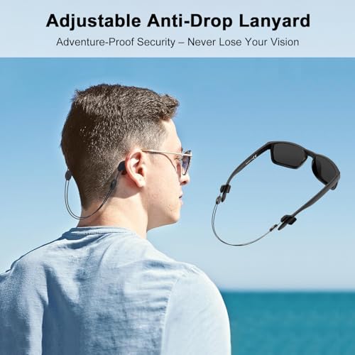 Tyasoleil Smart Glasses Accessories Kit,10 Lens Cleaning Wipes, 6 Pairs Silicone Nose Pads, Adjustable Anti-Drop Lanyard – Compatible with for Ray-Ban Meta Wayfarer/Headliner/Skyler/Meta Oakley HSTN - Image 4