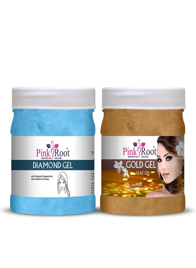 Pink Root Gold Gel 500gm with Diamond Gel 500gm - Image 1